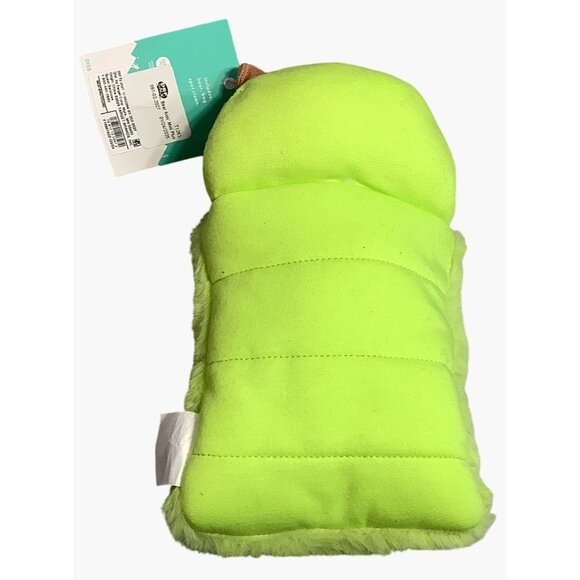 Pillowfort Teddy Bear Plush Toy With Lime Green Sleeping Bag - Picture 3 of 4